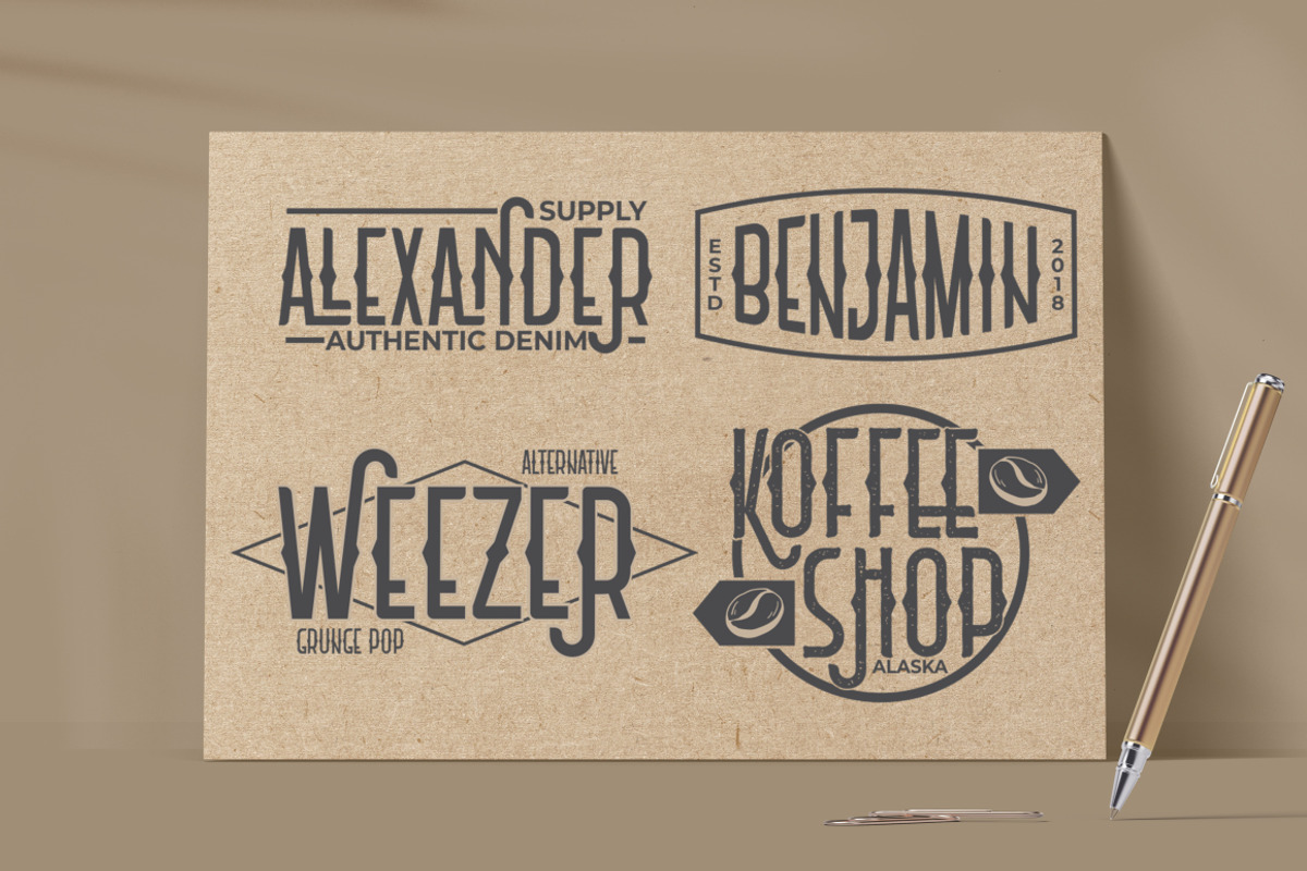Old Spokes - Vintage Display Font, a Serif Font by PutraCetol Studio (Photo 8 of 12)