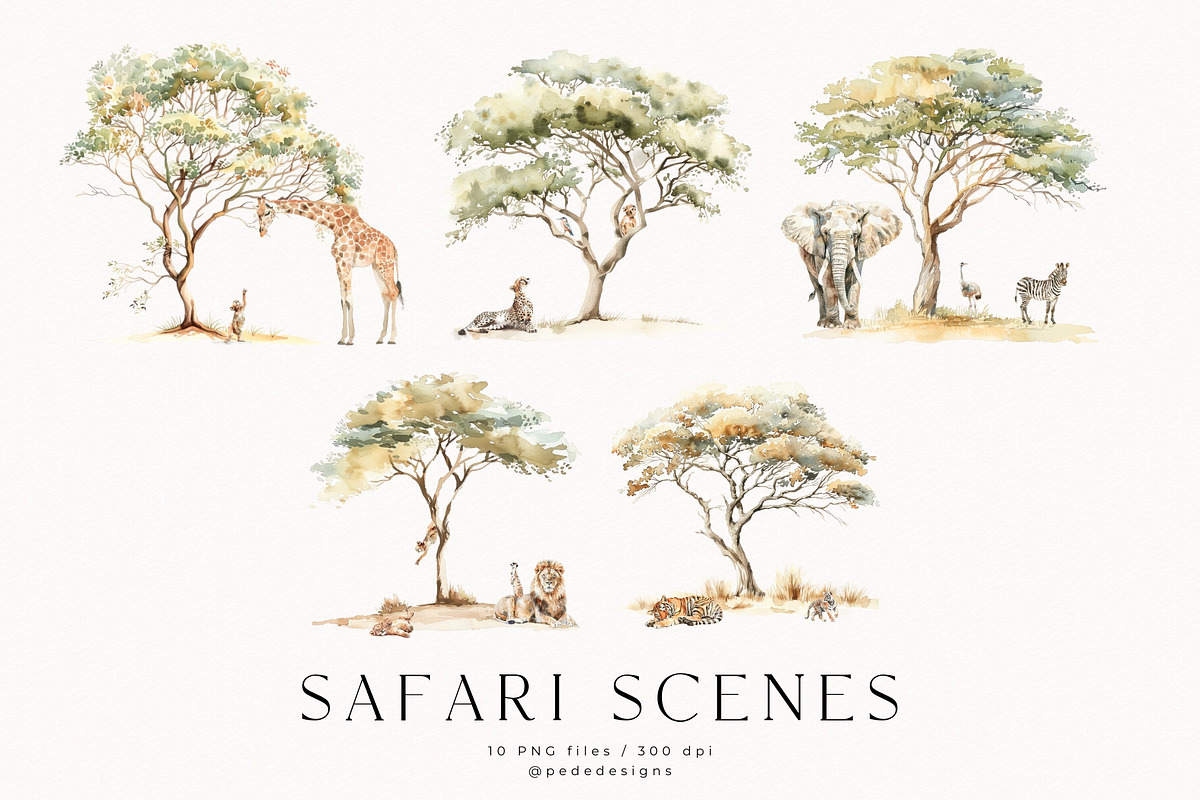 Safari Story, an Animal Illustration by PeDe Designs (Photo 7 of 15)