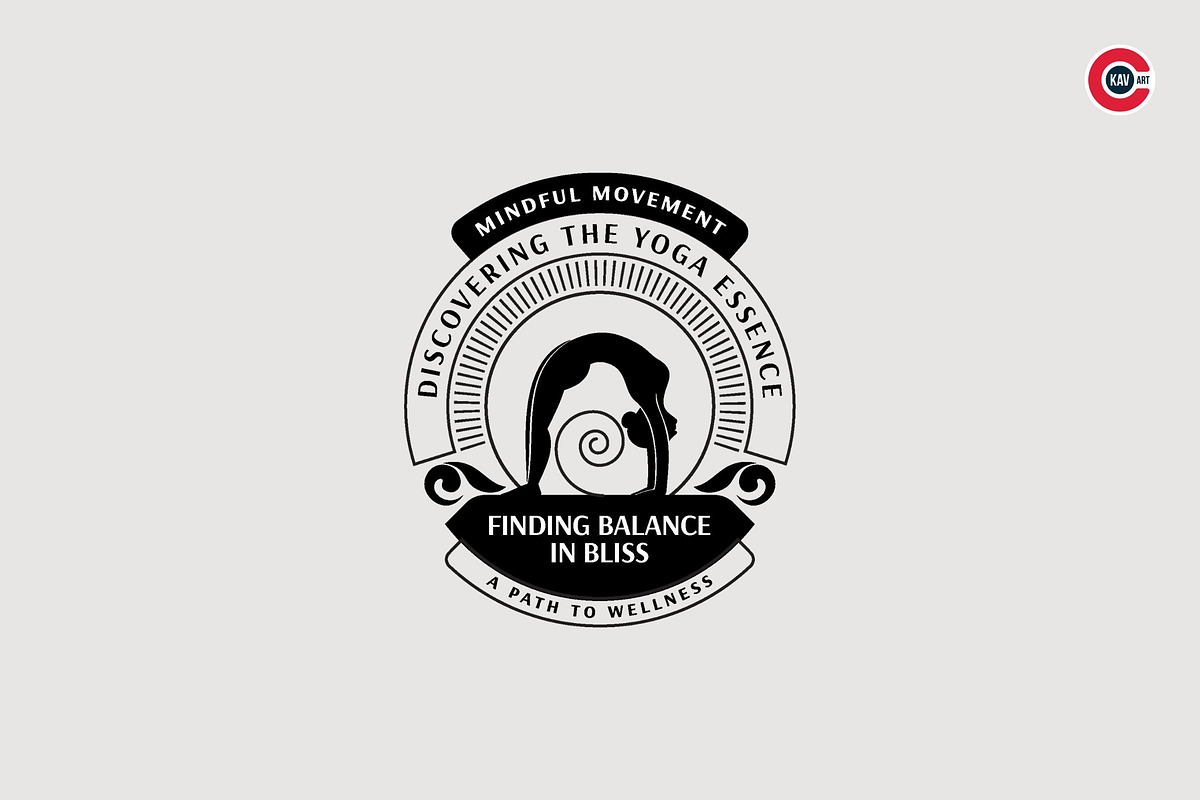 Badges or Emblem Logos for Yoga, a Branding & Logo Template by C-Kav (Photo 3 of 8)