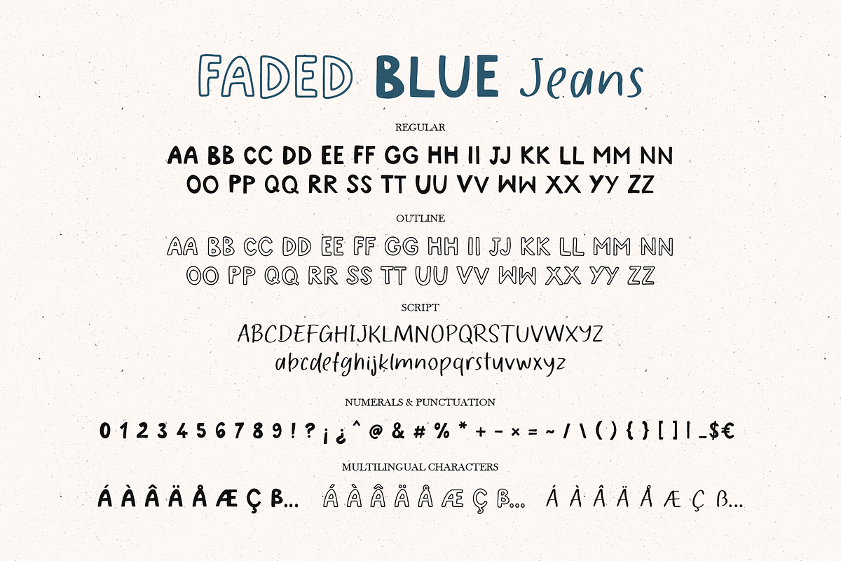 Handwritten Sans Outline Display, a Handwritten Font by Kaya Fonts (Photo 23 of 24)