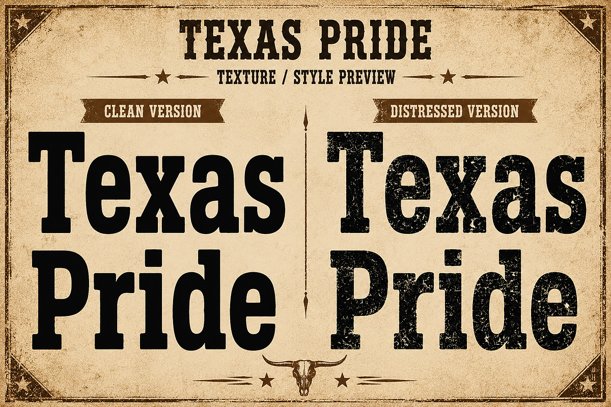 Texas Pride, a Serif Font by Wow Magic (Photo 7 of 9)