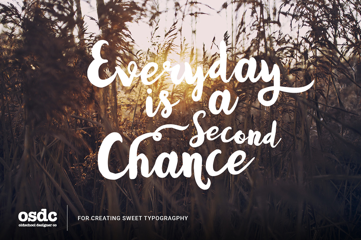 Tweety, a Script Font by oldschool designer co