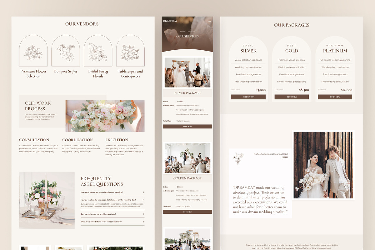 DreamDay - Wedding Planner Framer, a Websites & App Template by peterdraw (Photo 5 of 5)