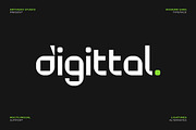 Digittal Logo Sans Font, a Sans Serif Font by Artiveko (Thumbnail 1 of 10)