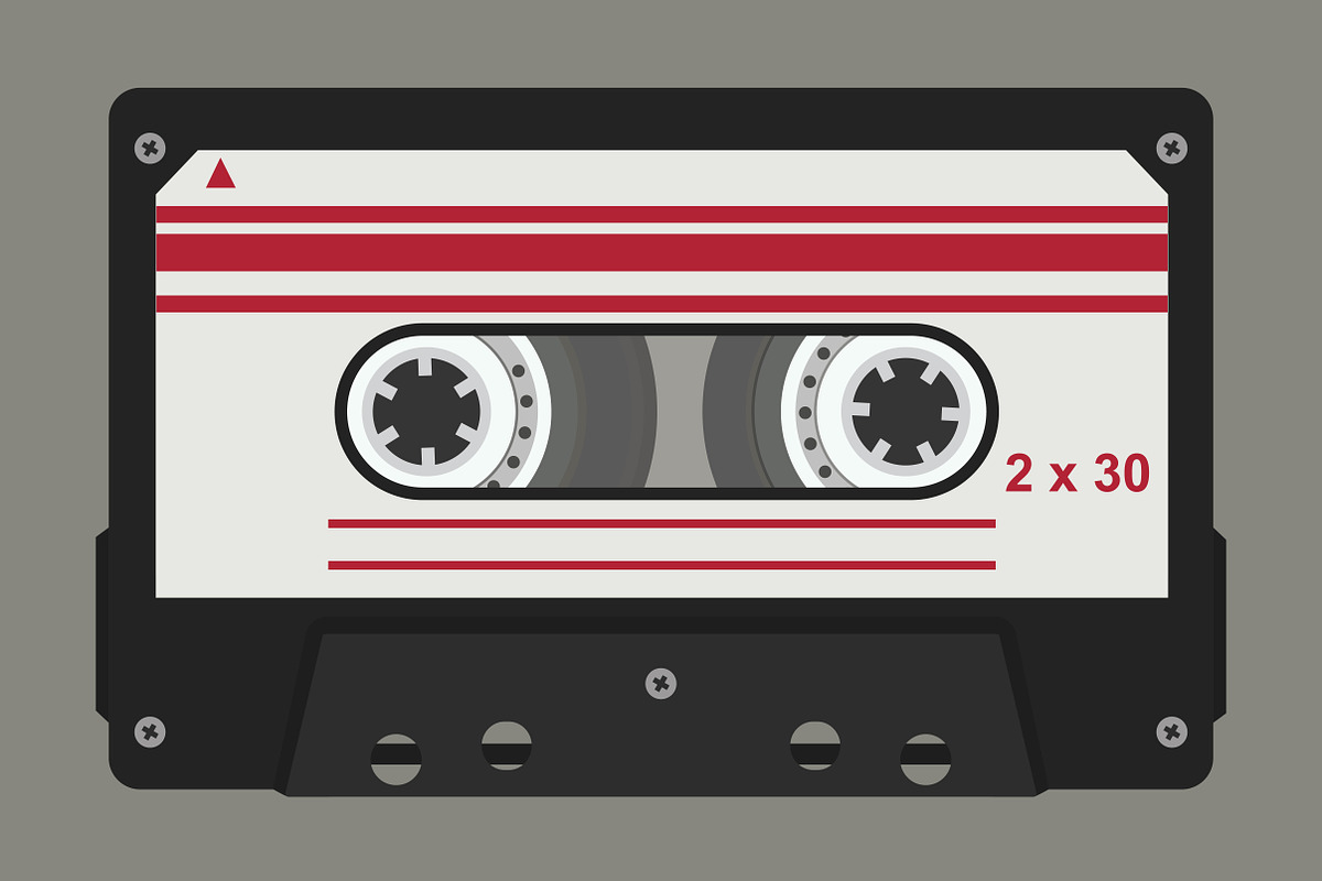 Audio cassette. Flat tapes, an Object Graphic by Elegant Solution (Photo 2 of 2)