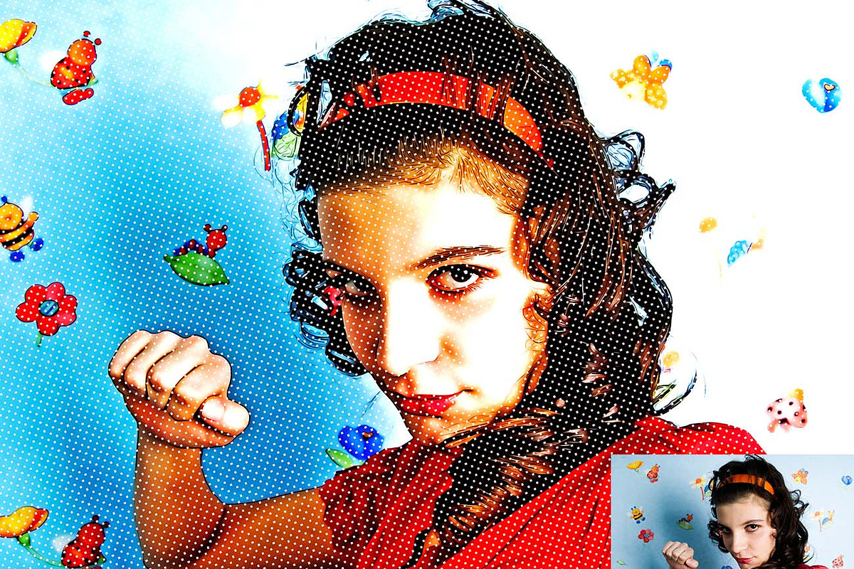 Smooth Halftone Effect Ps Action, a Brushes & More by Studio Retouch (Photo 4 of 14)