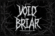 Void Briar | Black Metal Font, a Blackletter Font by Denustudios (Thumbnail 1 of 12)