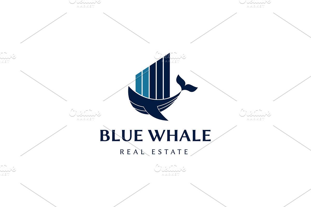 Blue Whale Real Estate Logo, a Branding & Logo Template by ashenterprise (Photo 1 of 3)