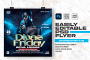 Divas Friday Party Flyer Design, a Flyer Template by Shajib Shikder (Thumbnail 1 of 2)