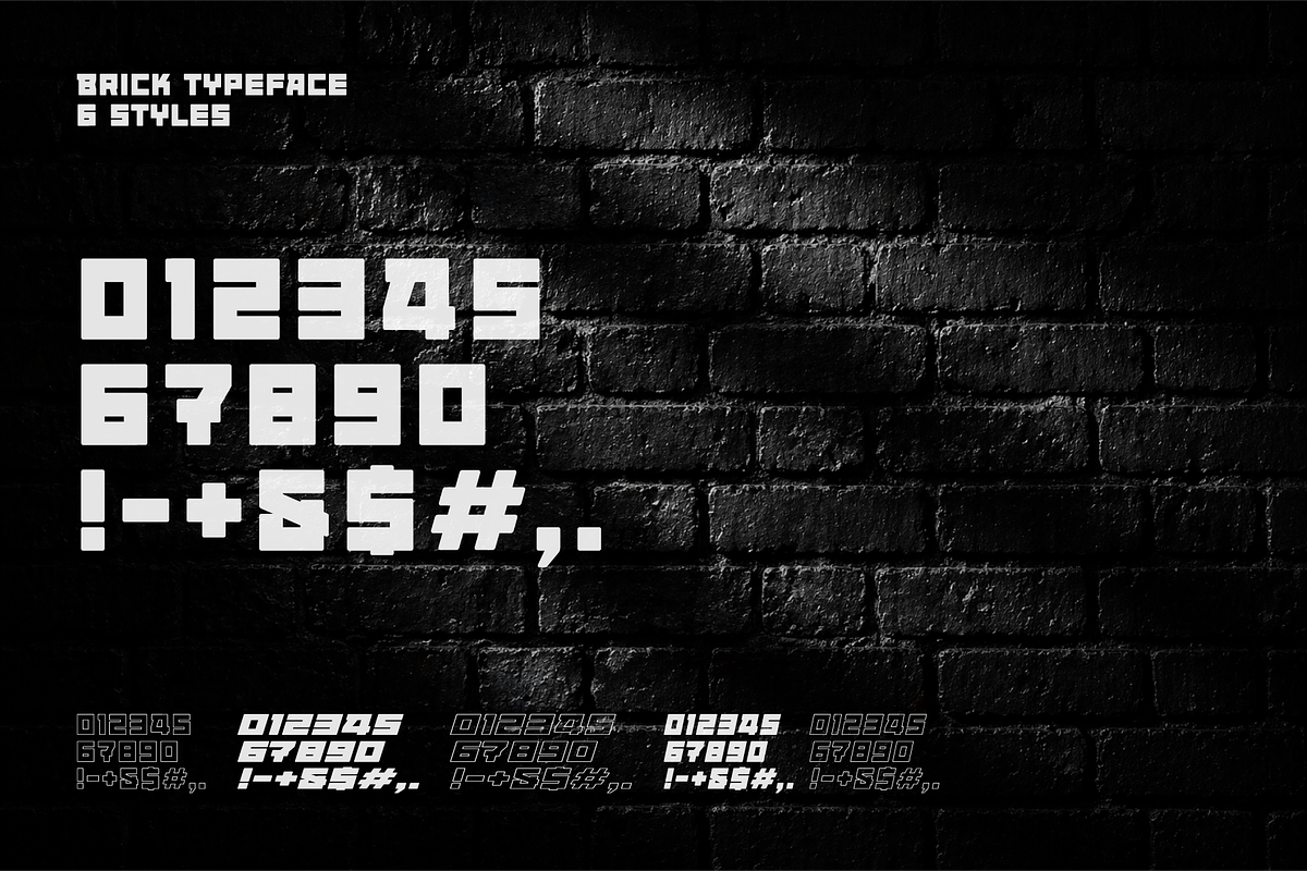 New Brick Font, a Sans Serif Font by artyway (Photo 2 of 5)