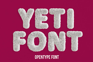 Yeti Font, a Font by Handmadefont