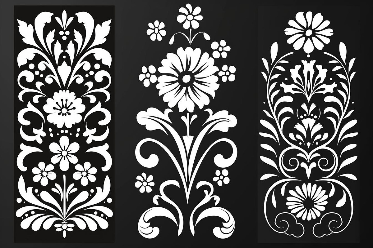 Ornate Floral Laser Cut Pattern Bun, an Object Graphic by jahid234 (Photo 2 of 10)