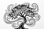 Elegant dream tree silhouette design, a Healthcare Illustration by Amazin_art (Thumbnail 12 of 43)