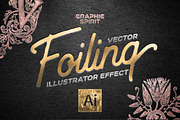 Vector Foil TOOLKIT For Illustrator, a Layer Style Add-On by Graphic Spirit (Thumbnail 1 of 4)