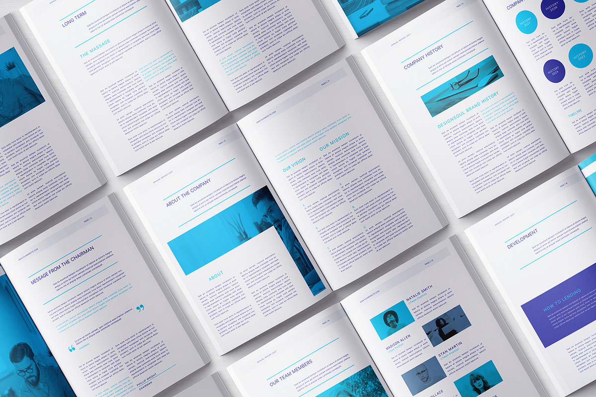 Annual Report Template, a Brochure Template by Designsoul14 (Photo 4 of 12)