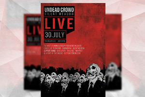 Undead Crowd - Flyer Template, a Flyer Template by Flyermarket