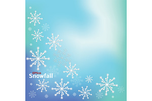 Snowfall Frozen Mesh Background