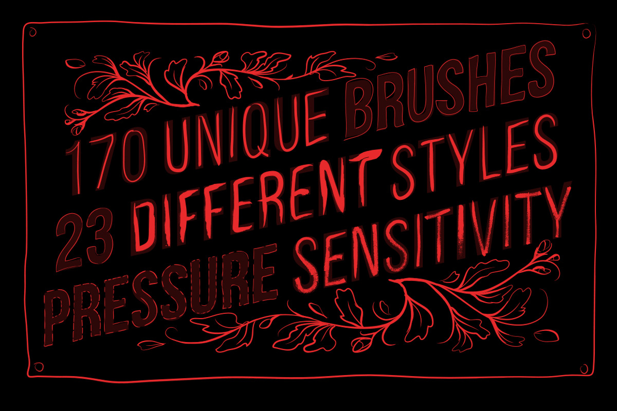 Growl Vector Brushes preview 6