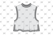 Turtleneck Sweater Tank Fashion Flat, a Shirt Mockup by haydenwentworth (Thumbnail 2 of 3)