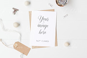 Invitation card mockup - psd bundle, a Print Template by L'Aura Studio (Thumbnail 5 of 6)