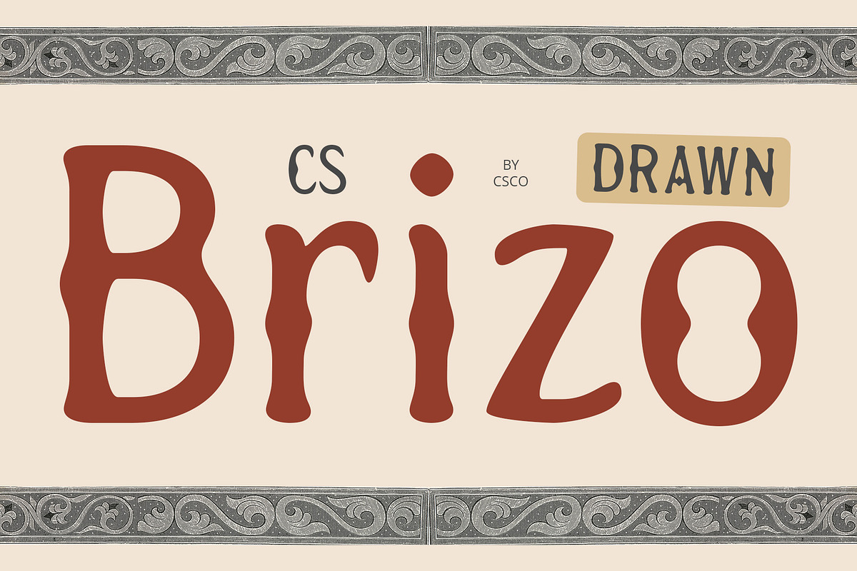 CS Brizo Drawn, a Serif Font by Craft Supply Co. (Photo 1 of 8)