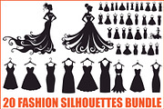 Floral Fashion Bundle, an Illustration by jahid234 (Thumbnail 1 of 21)