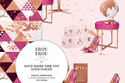 Pink Rose Gold Travel Paper Pack, a Background Graphic by Frou Fou Craft (Thumbnail 7 of 7)