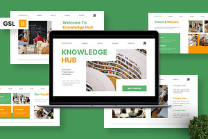 Knowledge Hub - Education GSL, a Presentation Template by Deepslide Studio