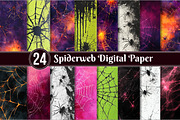 Spiderweb Digital Paper, an Illustration by Dream Creation (Thumbnail 1 of 5)