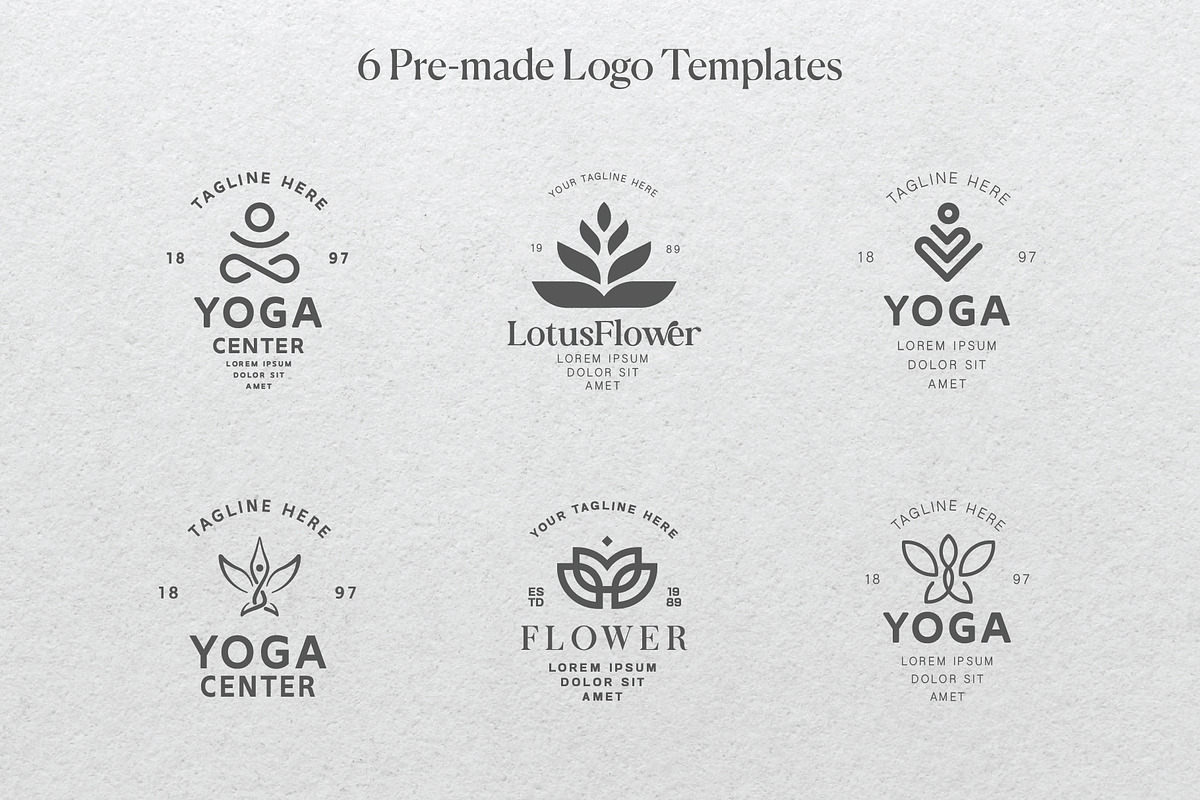 Yoga Logo Kit, a Branding & Logo Template by Minimalist Logos (Photo 7 of 12)