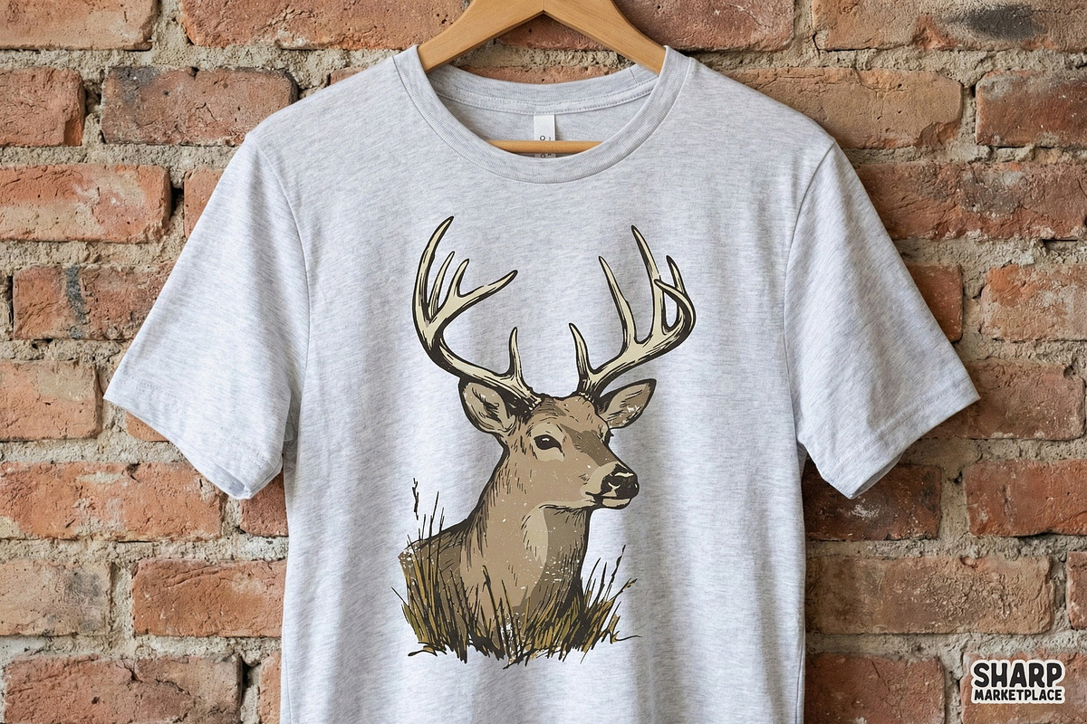 Deer PNG, Majestic Buck Clipart for, an Illustration by SharpMarketplace (Photo 4 of 4)