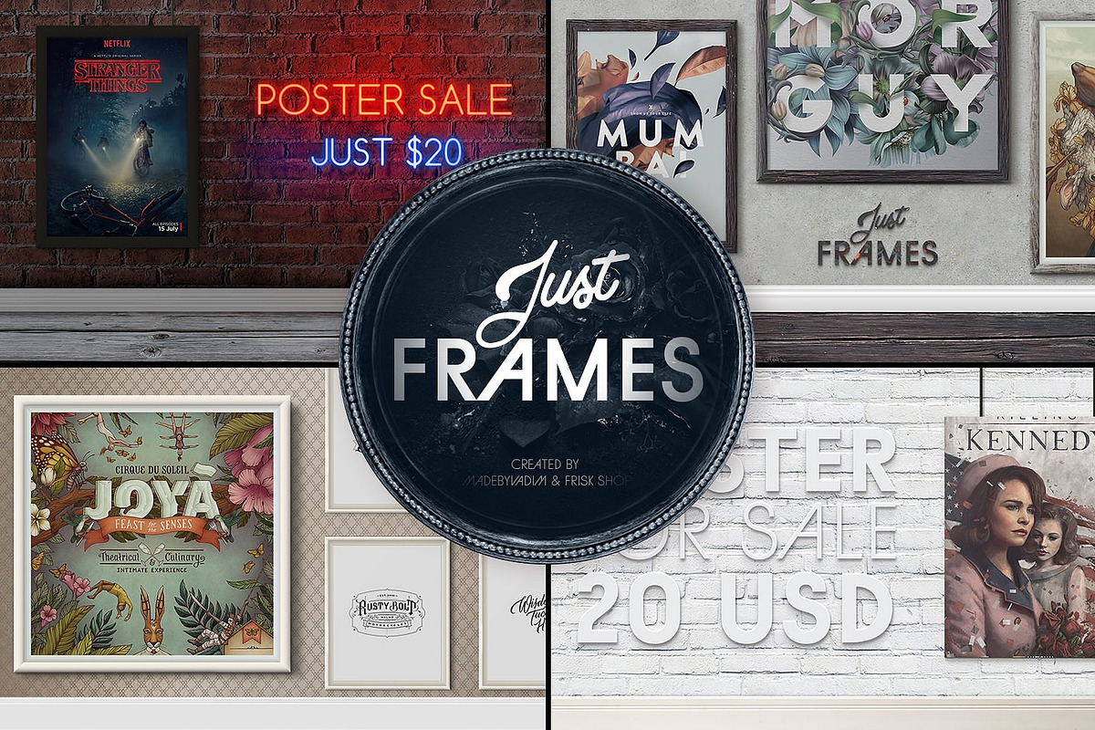 Just Frames - Prints Mockups, a Print Template by Frisk Shop (Photo 1 of 5)
