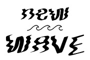 NEW WAVE a modern wave Display font, a Handwritten Font by Eryn Rose Design (Thumbnail 1 of 12)