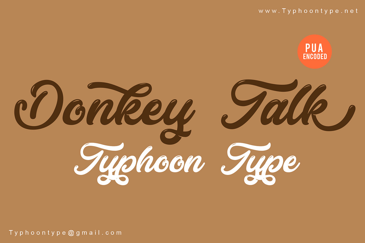 Donkey Talk font