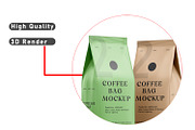 Coffee Bag Mockups, a Packaging Mockup by pixelmock (Thumbnail 6 of 14)