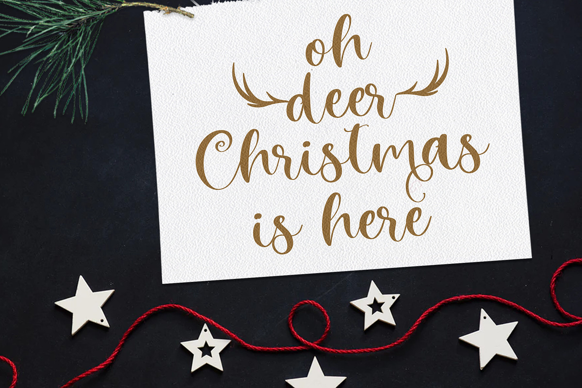 Winter Time. Decorative Script Font preview 4