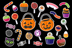 Halloween Candy Stickers