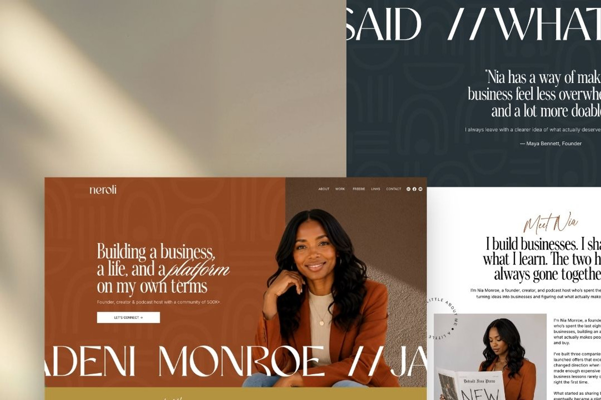 Wix Template for Personal Brand, a Wix Template by JOA CREATIVE LAB (Photo 9 of 11)