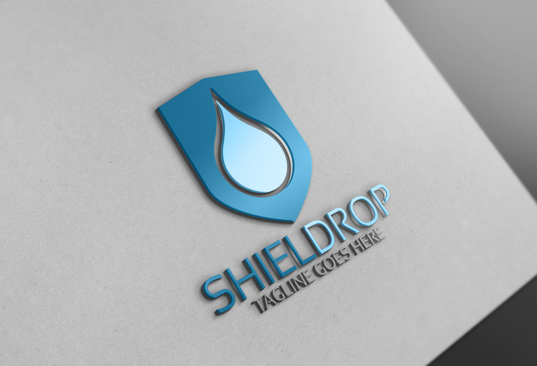 Shield Drop Logo, a Branding & Logo Template by Josuf Media