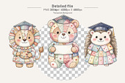 Graduation Patchwork Animals, an Illustration by Artnoy (Thumbnail 3 of 8)