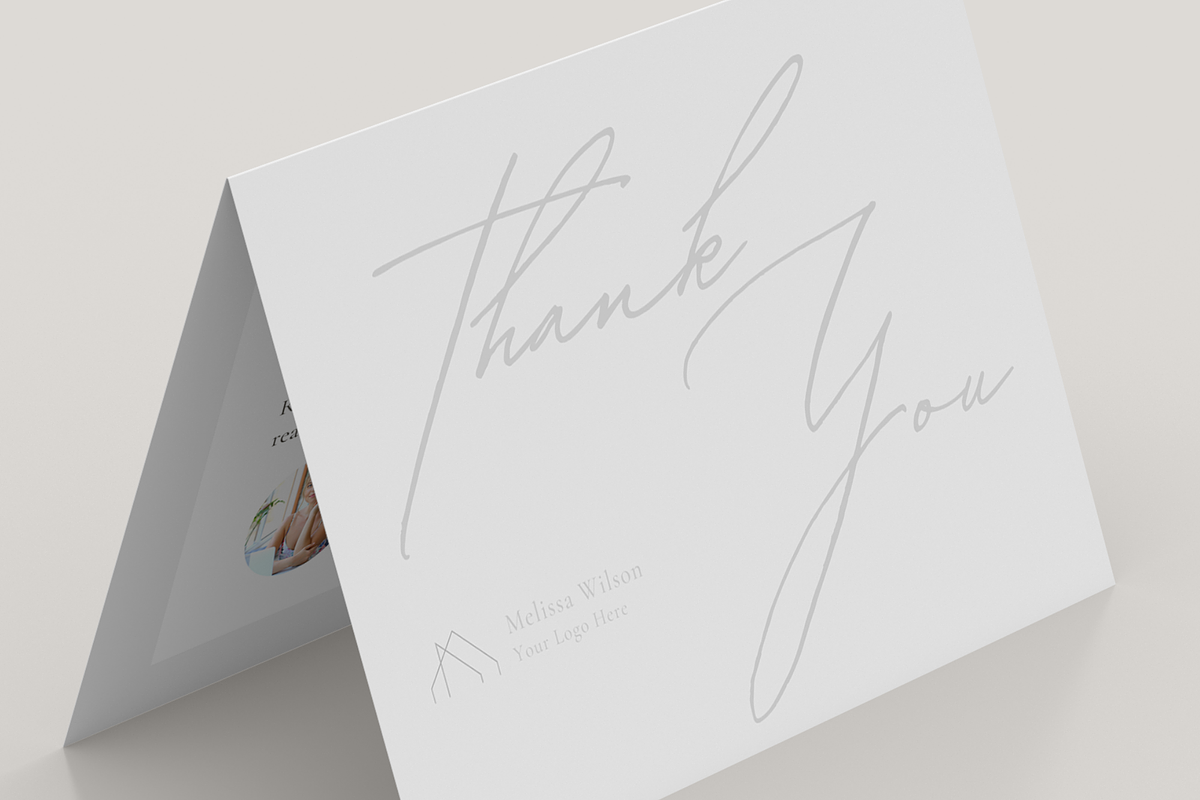 Foldable Real Estate Thank you Card, a Marketing Template by ZoaniDesign (Photo 3 of 10)