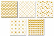 Gold Foil Pattern Digital Papers, a Pattern Graphic by Scrapbook Gems (Thumbnail 3 of 3)