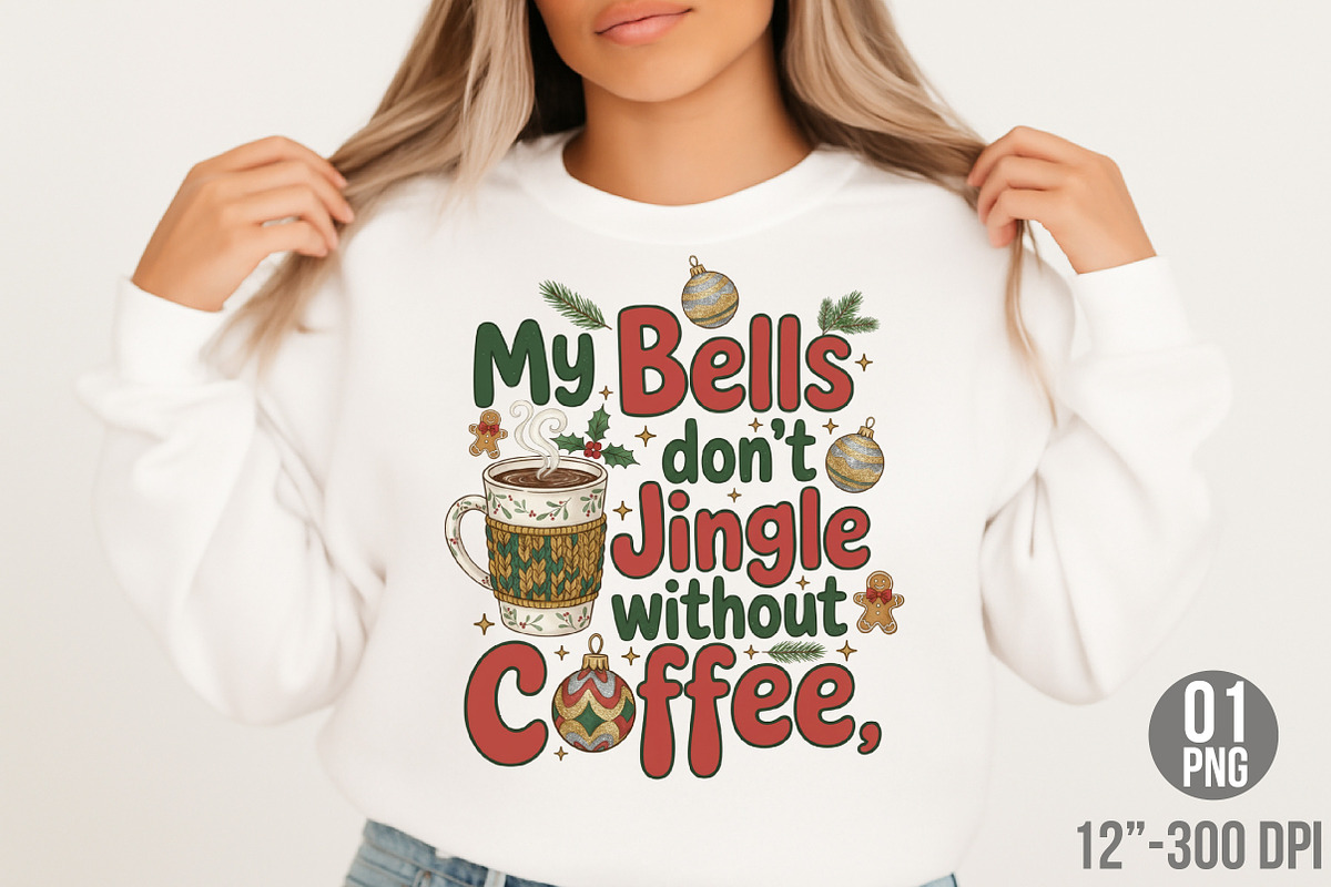 My Bells Dont Jingle Without Coffee, an Illustration by Designking (Photo 2 of 6)