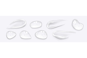 Clear gel smear set with various, a Healthcare Illustration by art PVP - market