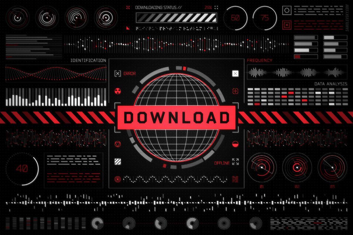 Futuristic UI - 200 Design Elements, an Object Graphic by Samolevsky (Photo 8 of 17)