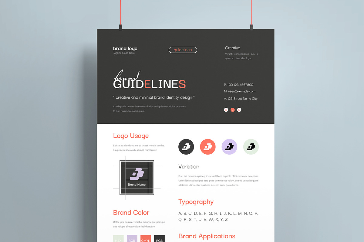Creative Brand Kit Template, a Stationery Template by MightyDesign (Photo 2 of 8)