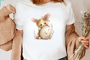 Whimsical Easter Cats Clipart, an Illustration by CreationArt (Thumbnail 4 of 7)