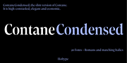 Contane Condensed, a Serif Font by Hoftype (Thumbnail 1 of 14)