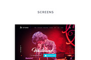 City Band - Music Band OnePage PSD, a Landing Page Template by IB (Thumbnail 5 of 5)
