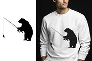 Wild Bear Silhouette Wildlife Animal, an Animal Illustration by Unique Design Team (Thumbnail 1 of 5)